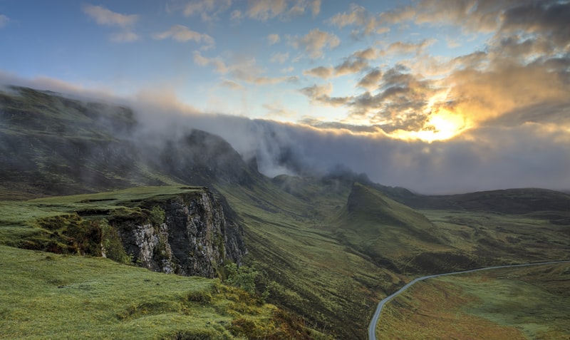 Foggy hills